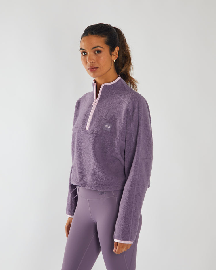 Stella Fleece Half Zip Lavender Dust