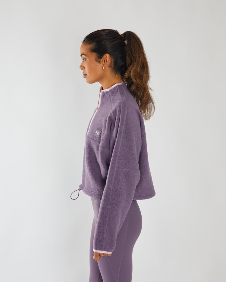 Stella Fleece Half Zip Lavender Dust