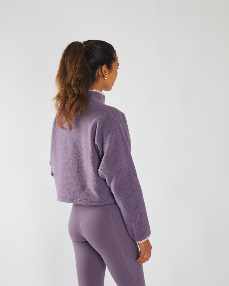 Stella Fleece Half Zip Lavender Dust