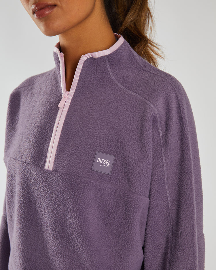 Stella Fleece Half Zip Lavender Dust