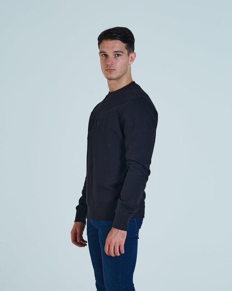 Brodie Crew Sweat Black