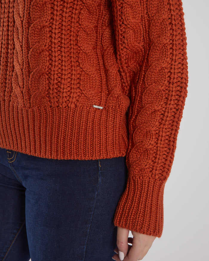 Tansy Knit Cinnamon Orange