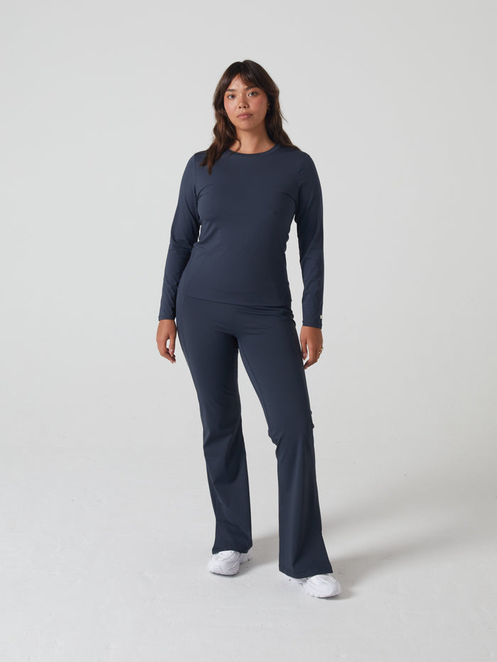 Thalia Long Sleeve Top Deep Graphite