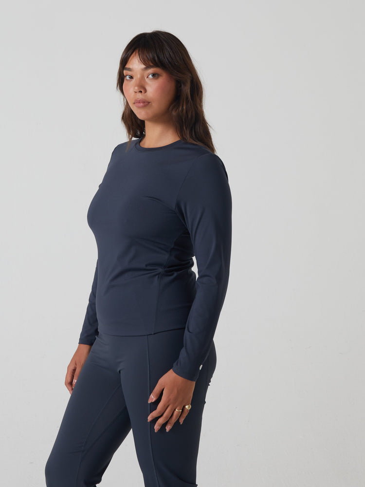 Thalia Long Sleeve Top Deep Graphite