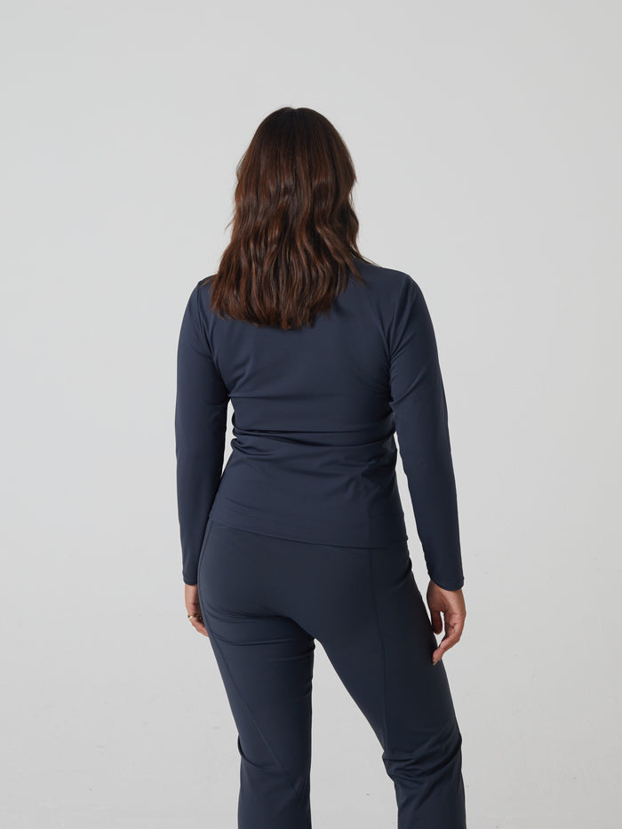 Thalia Long Sleeve Top Deep Graphite