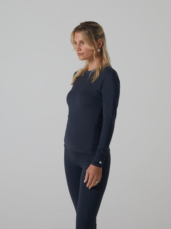 Thalia Long Sleeve Top Deep Graphite