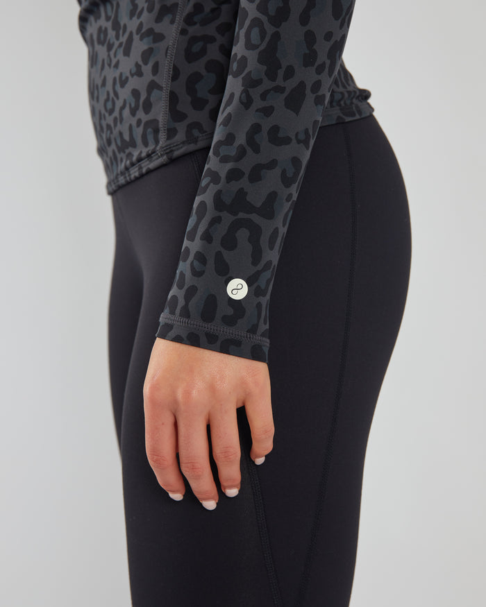 Thalia Long Sleeve Top Leopard Print