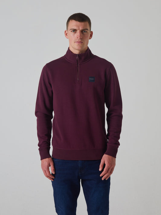 Thomas Half Zip Wine Port