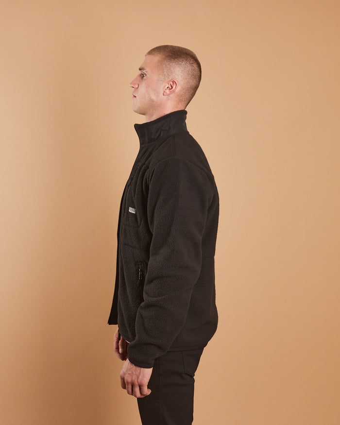 Tucker Fleece Jacket Black Dust