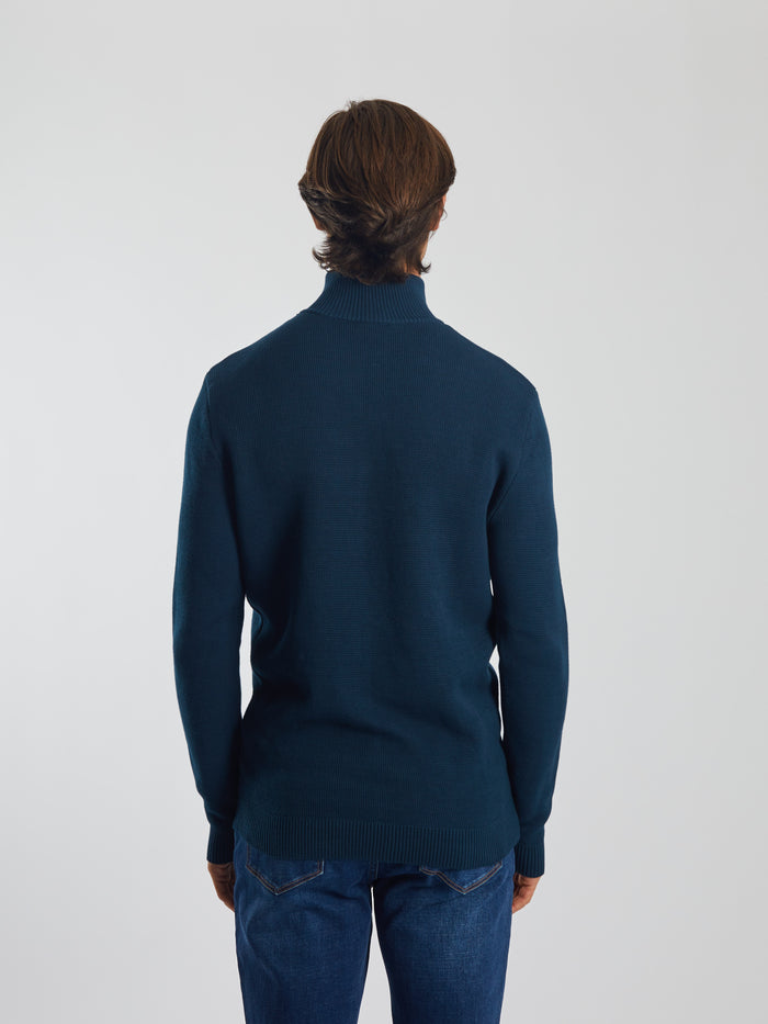 Twain Half Zip Midnight Teal