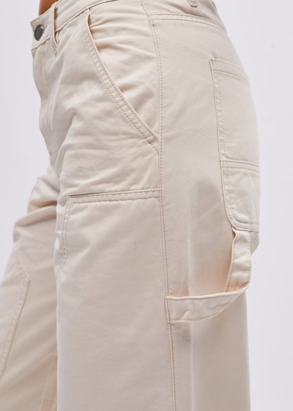 Beck Cargo Trouser Stone White