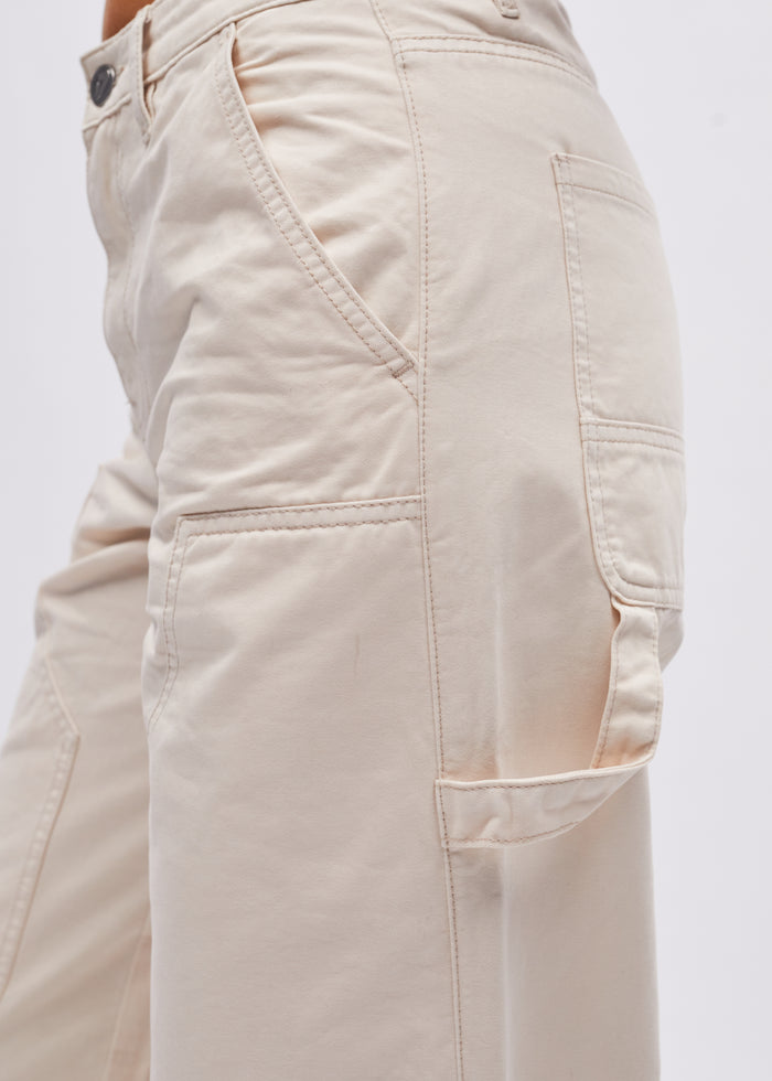 Beck Cargo Trouser Stone White