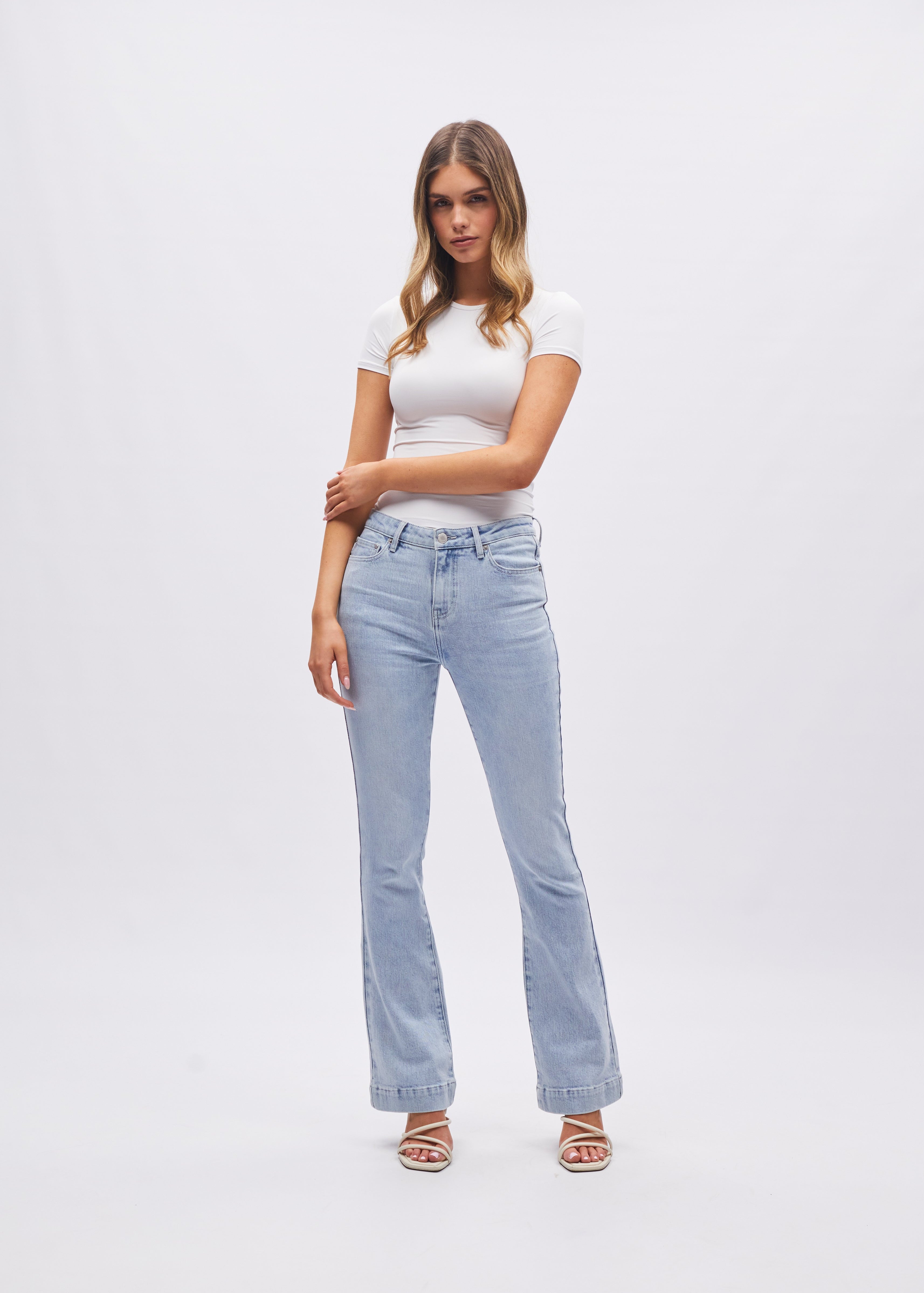 Gina HR Bootleg Blue Selvedge — Diesel.ie