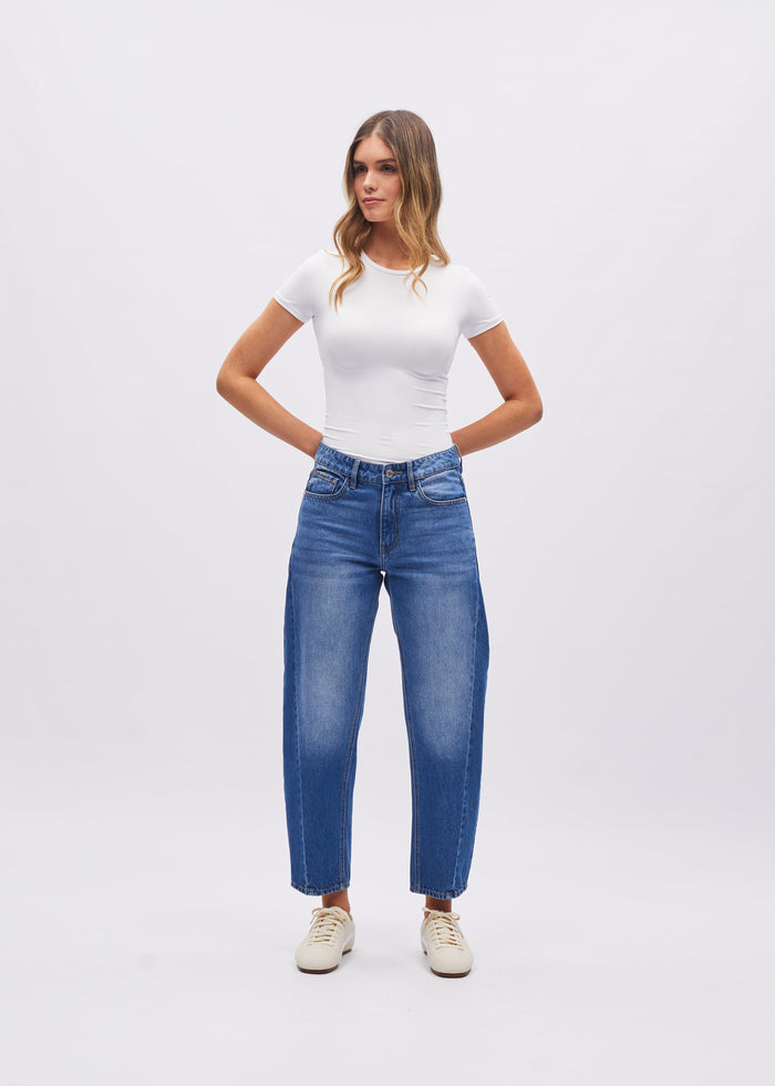 Yvette Barrel Fit Blue