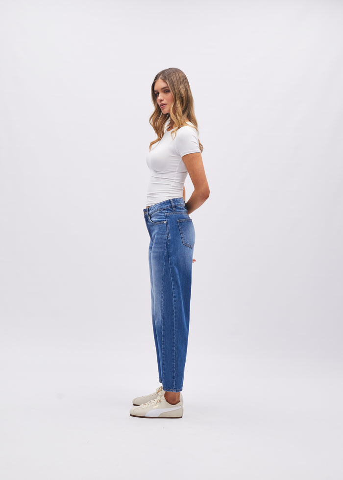 Yvette Barrel Fit Blue