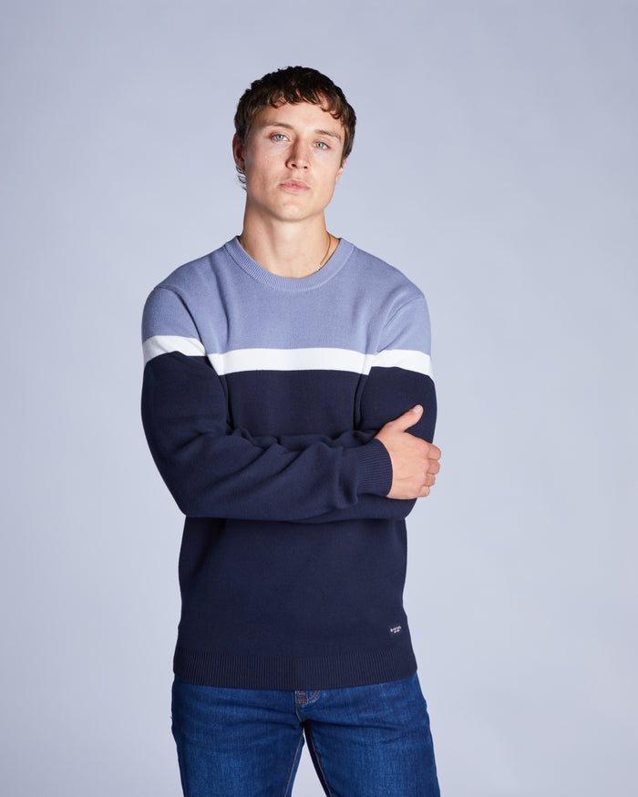 Vic Sweater Blue Wave