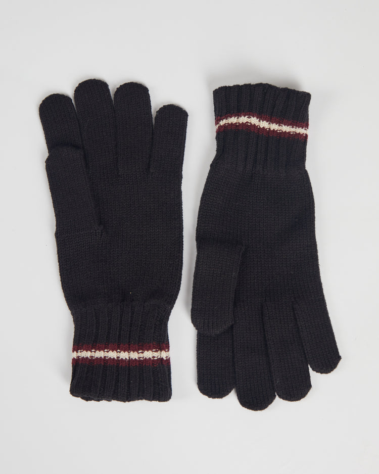 William Gloves Black/Wine Port