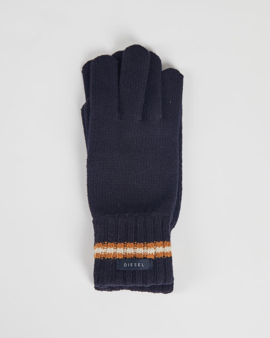 William Gloves Navy/Maple Wood