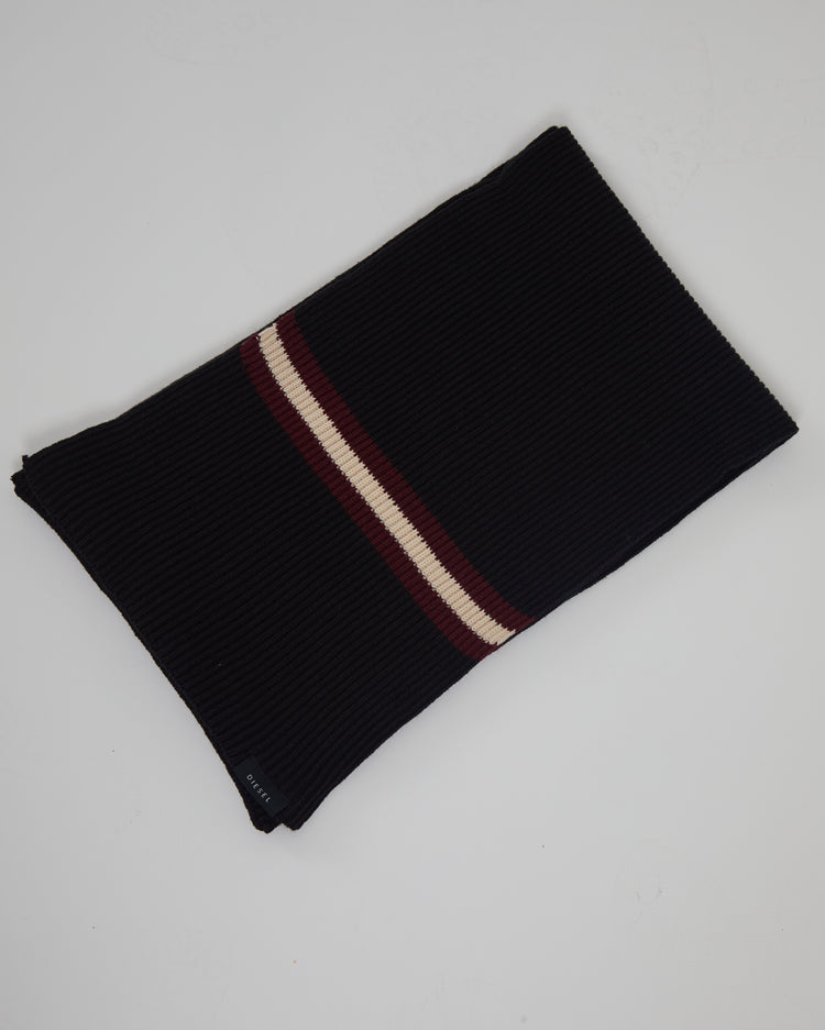 William Scarf Black/Wine Port