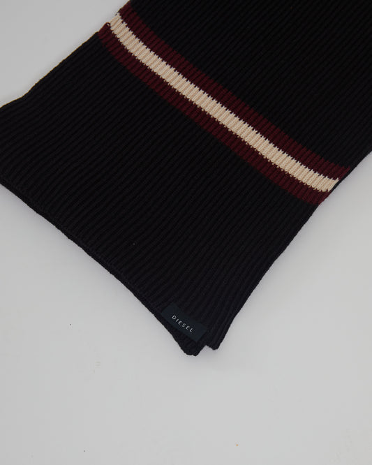 William Scarf Black/Wine Port