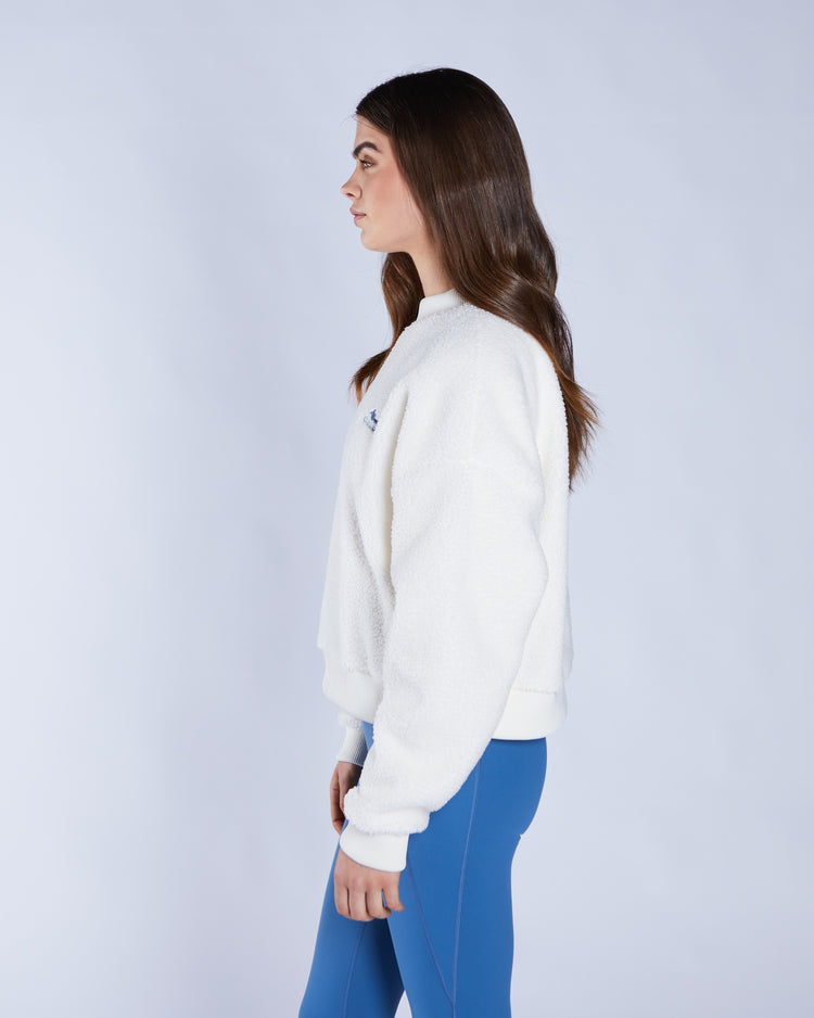 Winifred Borg Fleece Sweatshirt Snow