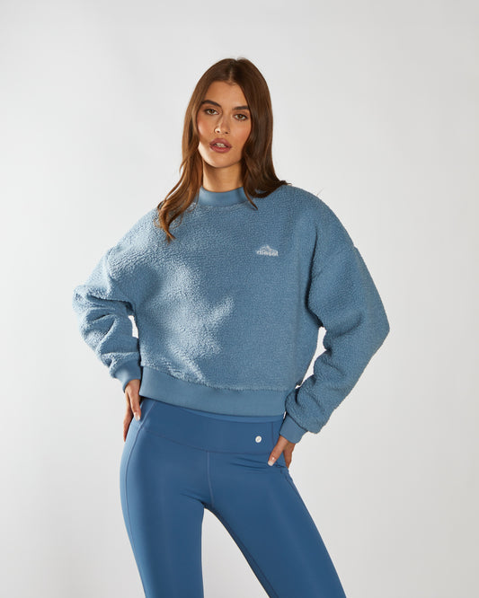 Winifred Borg Fleece Sweatshirt Glacier Blue
