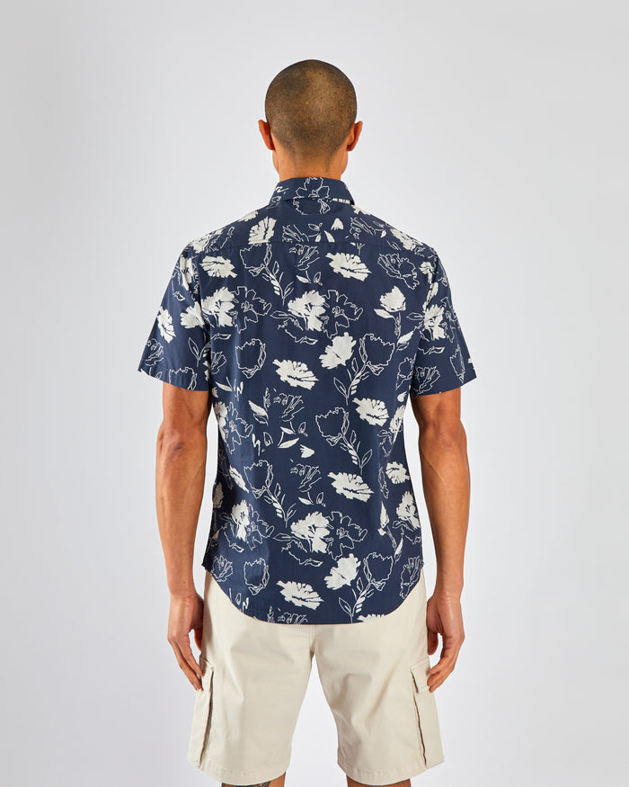 Wilder SS Shirt Navy Print