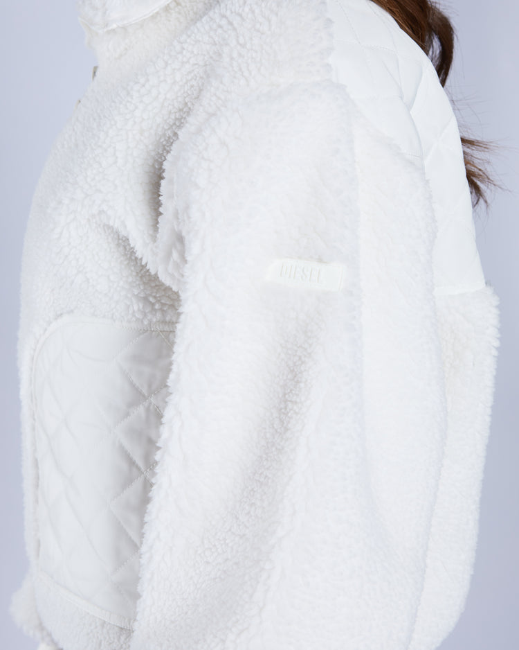 Zia Borg Fleece Jacket Ecru