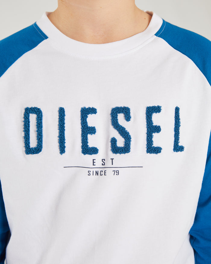 Carter L/S Tee Petrol / White