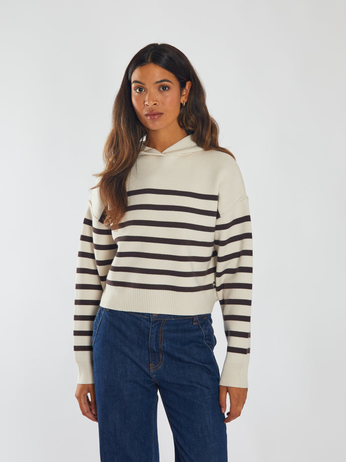 Meredith Knit Stone White