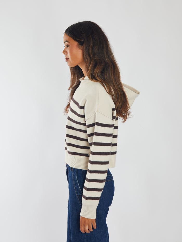 Meredith Knit Stone White