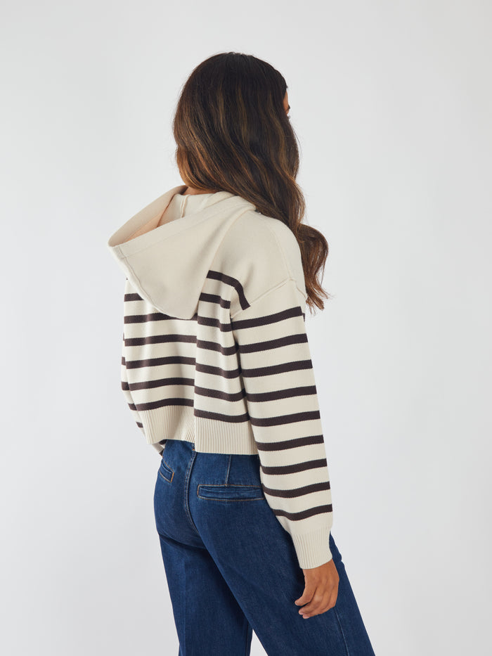 Meredith Knit Stone White