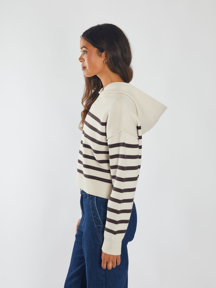 Meredith Knit Stone White