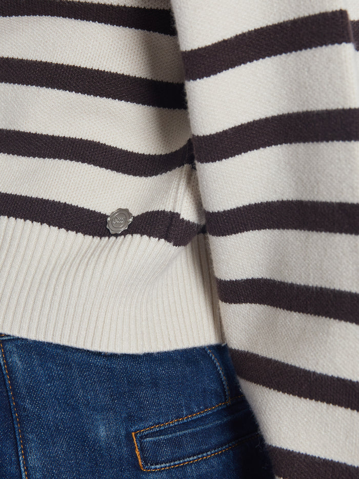 Meredith Knit Stone White