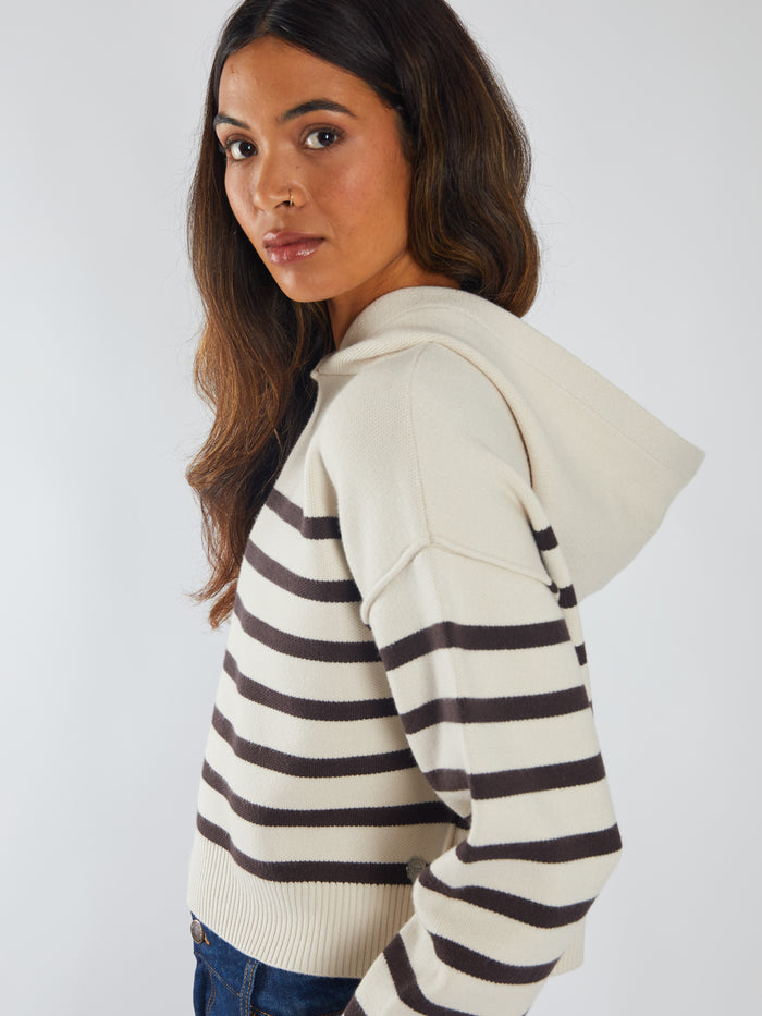 Meredith Knit Stone White