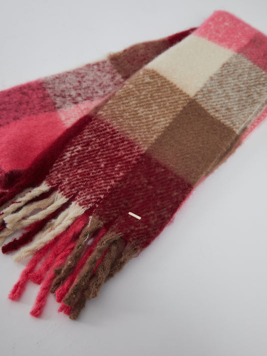 Scarlett Scarf Rose Candy Check