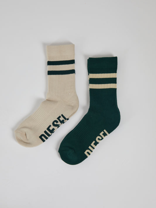 Nixie Socks Campus Green/ Stone White