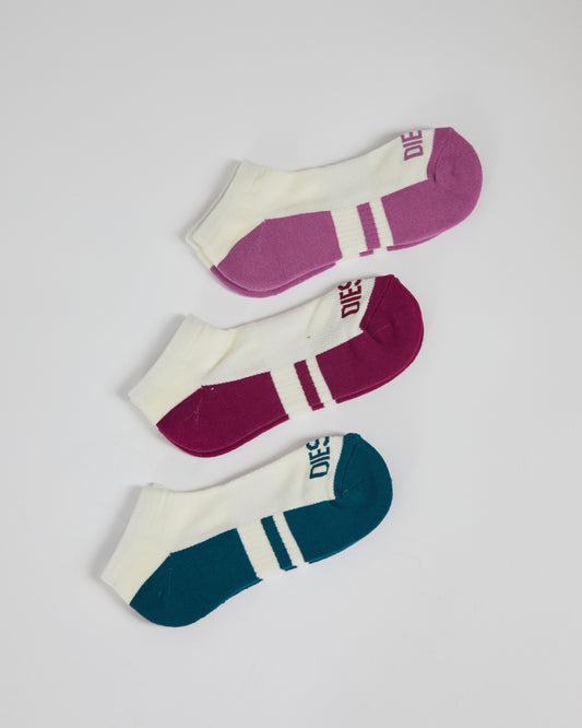 Makenzie Ankle Socks Raspberry/Rose/Alpine