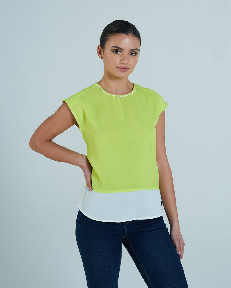 Alena Top Apple Green