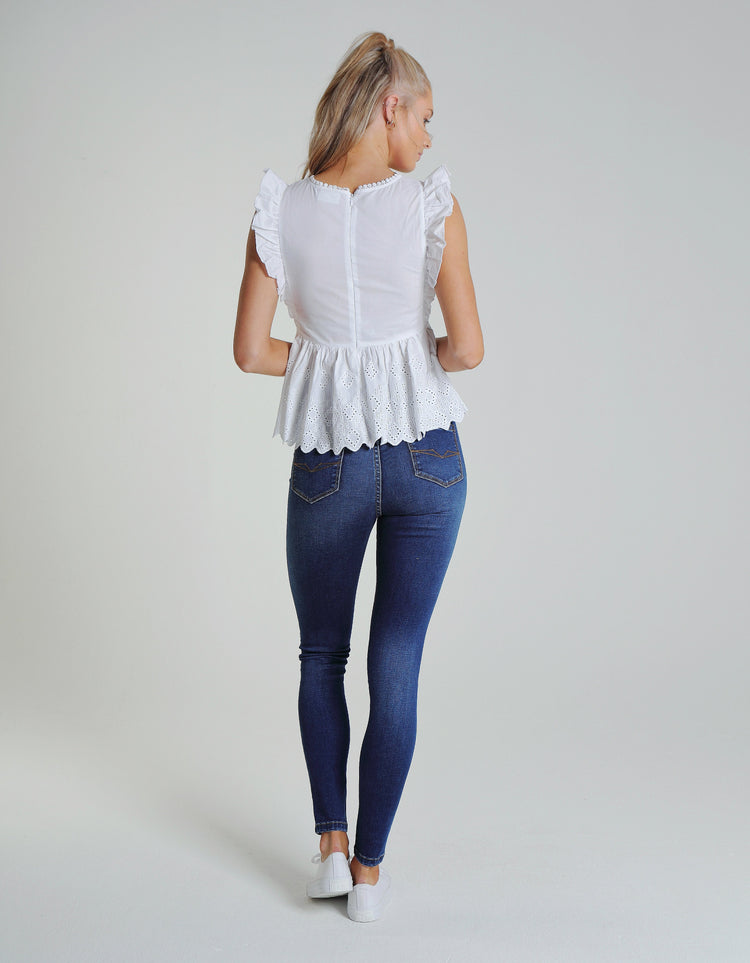 Stephanie Top White