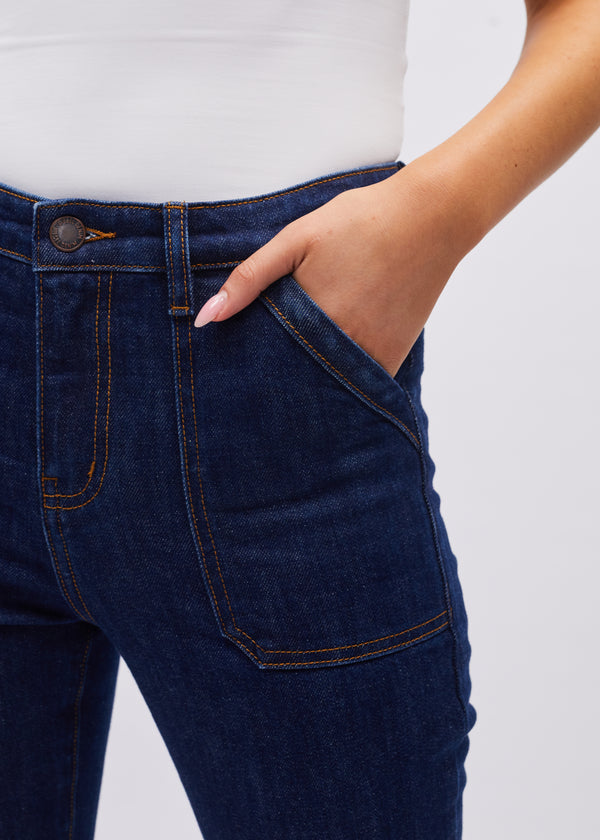 Gina HR Bootleg Blue Selvedge