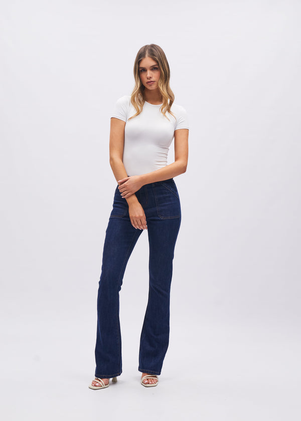 Gina HR Bootleg Blue Selvedge