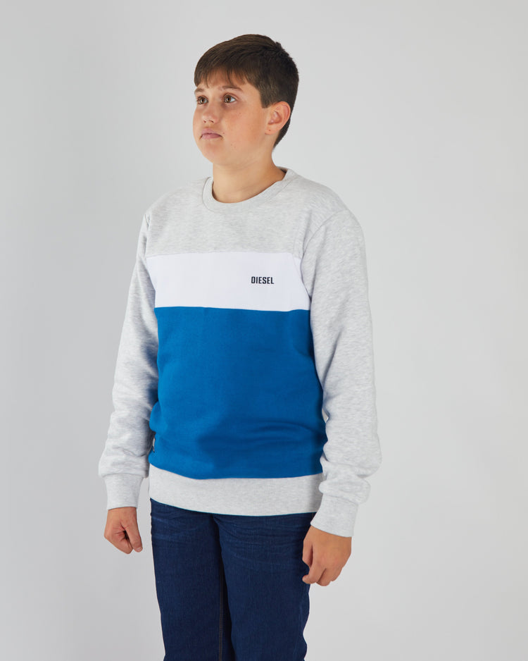 Mack Sweater Grey / Petrol