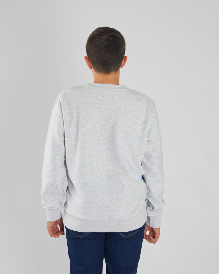 Mack Sweater Grey / Petrol