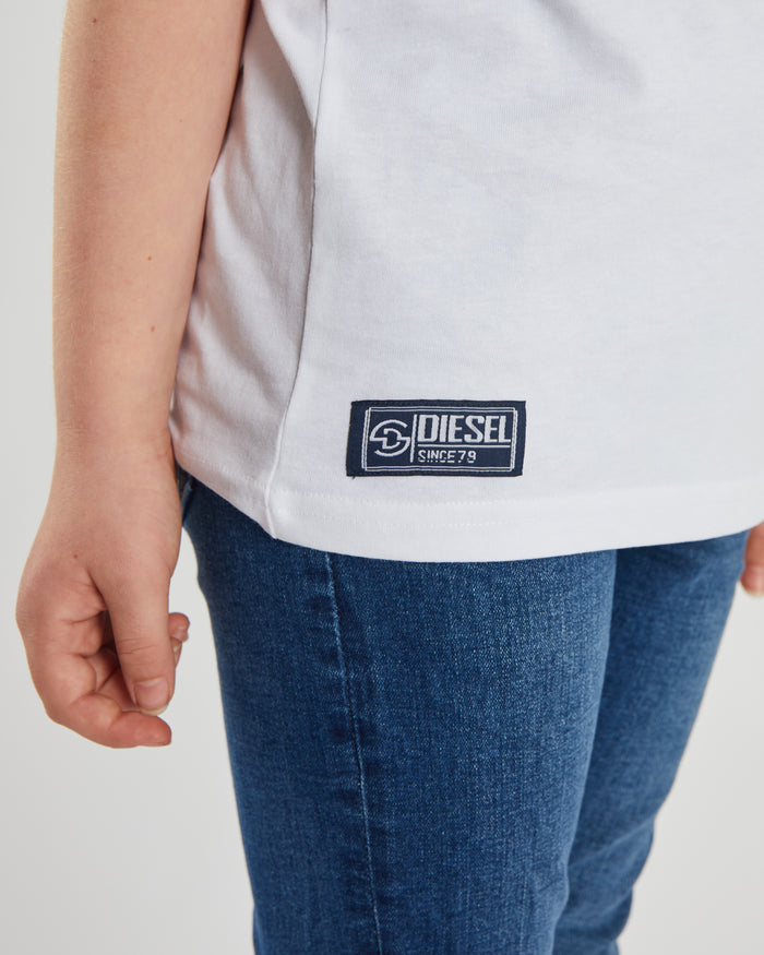 Tiver Tee White / Aqua