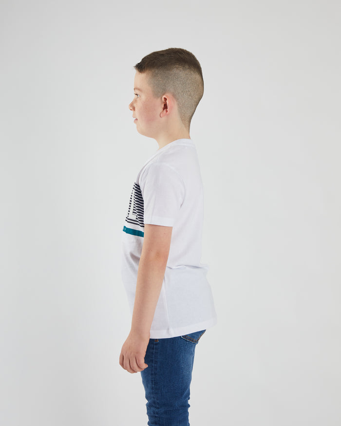 Tiver Tee White / Aqua