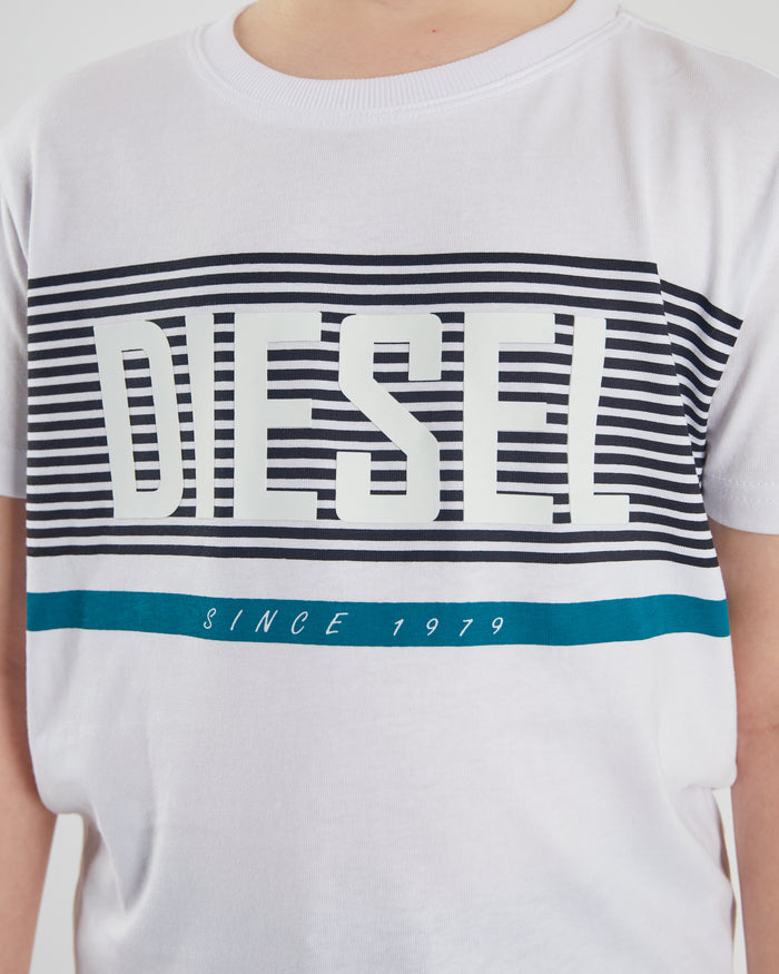 Tiver Tee White / Aqua