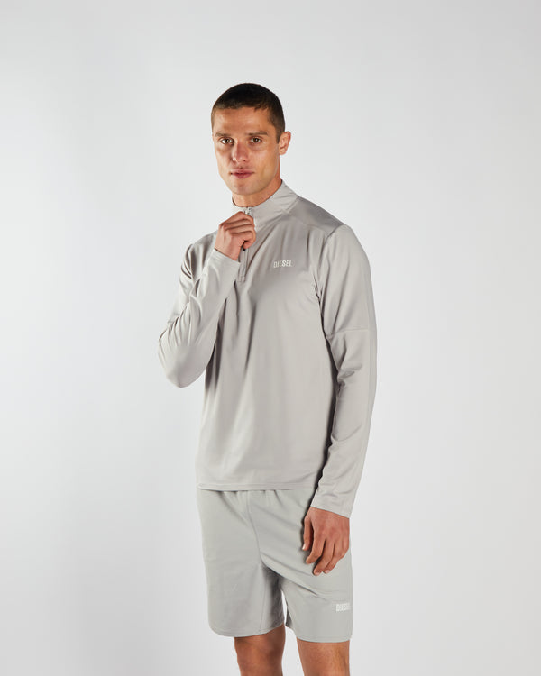 Ernest Half Zip Distant Grey