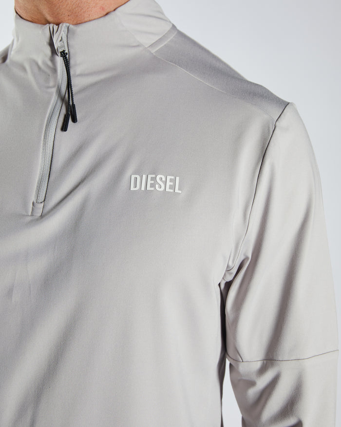 Ernest Half Zip Distant Grey
