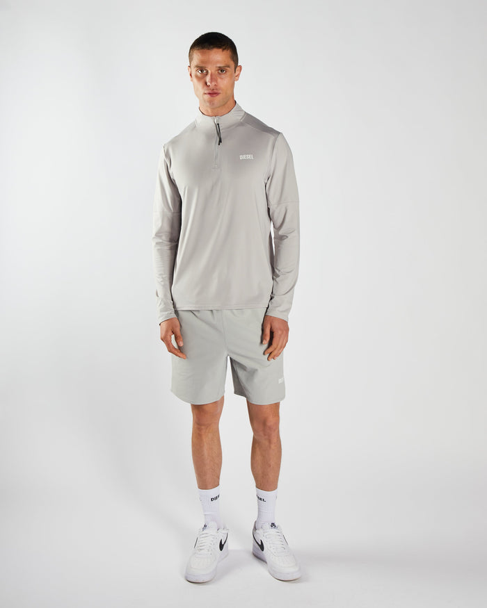 Ernest Half Zip Distant Grey